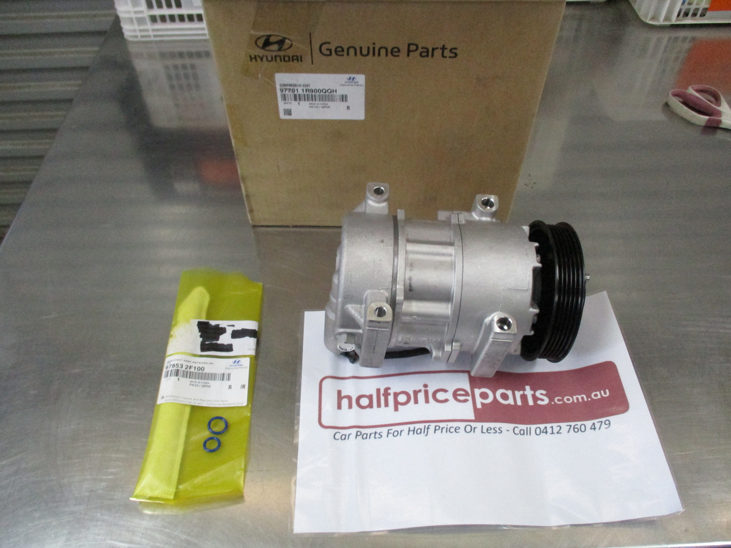 Hyundai Accent Genuine A/C Compressor Assembly New Part