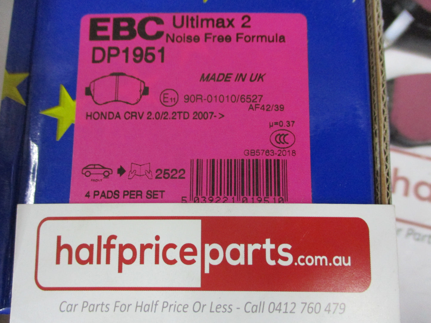 EBC Front Disc Brake Pad Set Suits Honda CR-V New Part