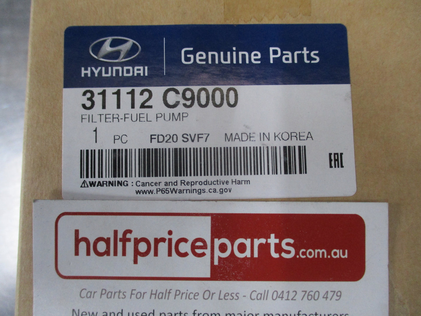 Hyundai Elantra/Kona Genuine Fuel Filter New Part