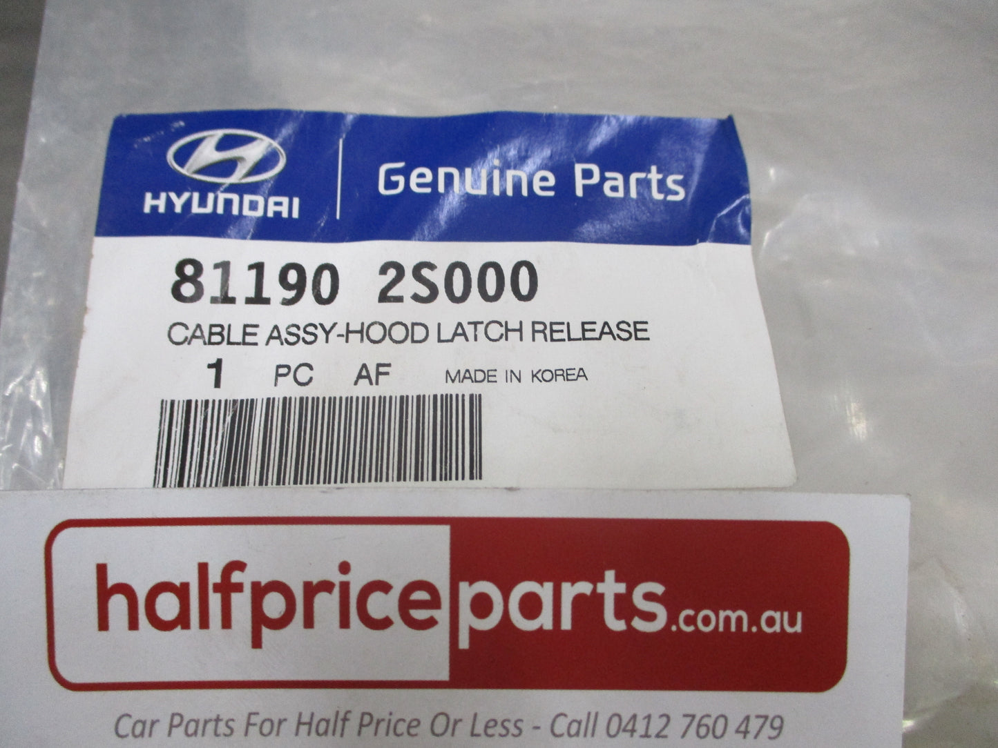 Hyundai Tucson Genuine Bonnet Release Cable Assy New Part