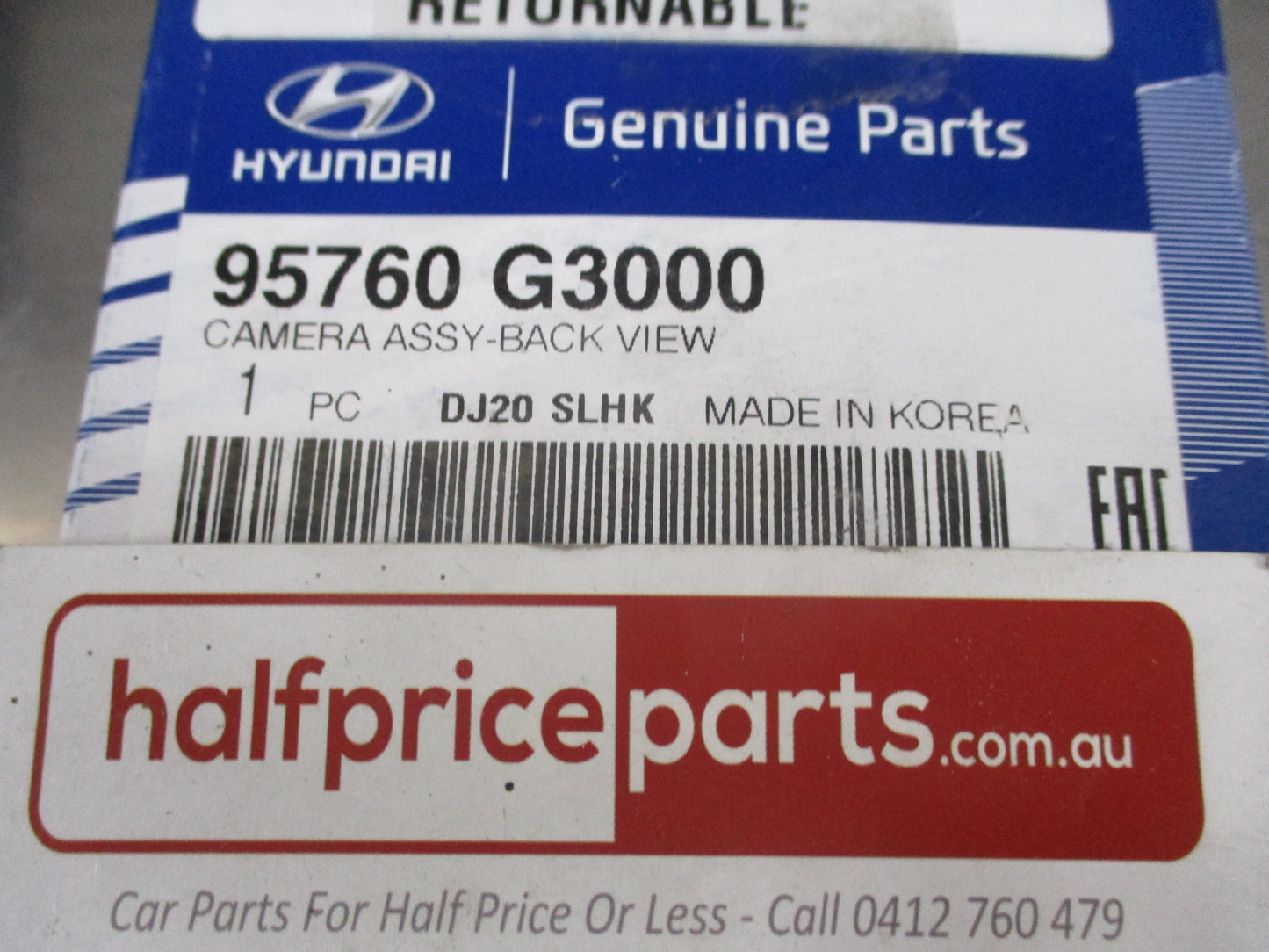 Hyundai Elantra Genuine Reverse Camera Assembly New Part