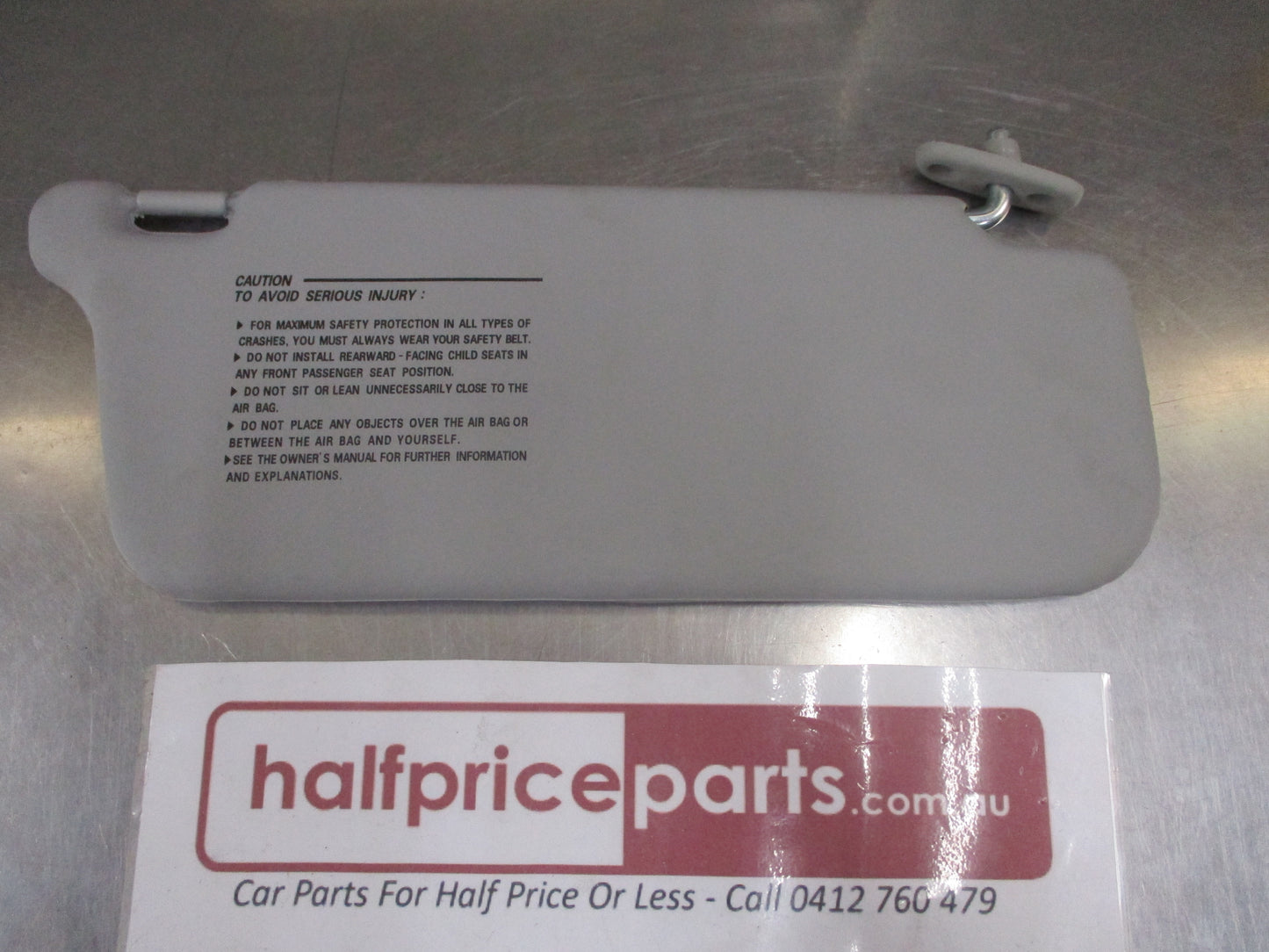 Hyundai Accent Genuine Drivers Side Sun Visor (Gray) New Part