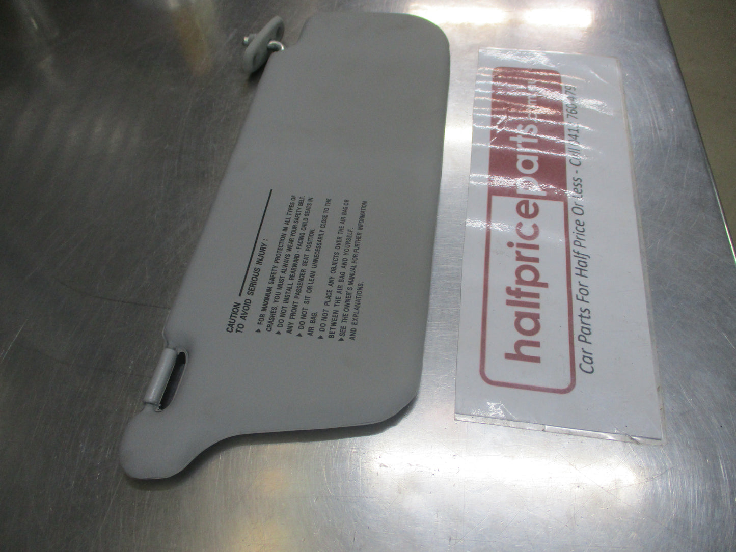 Hyundai Accent Genuine Drivers Side Sun Visor (Gray) New Part