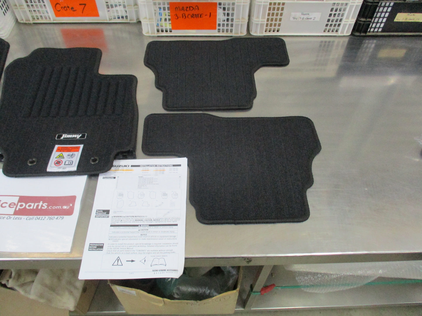 Suzuki Jimny A6G Genuine Front And Rear Carpet Mat Set Manual Vehicle Only New Part