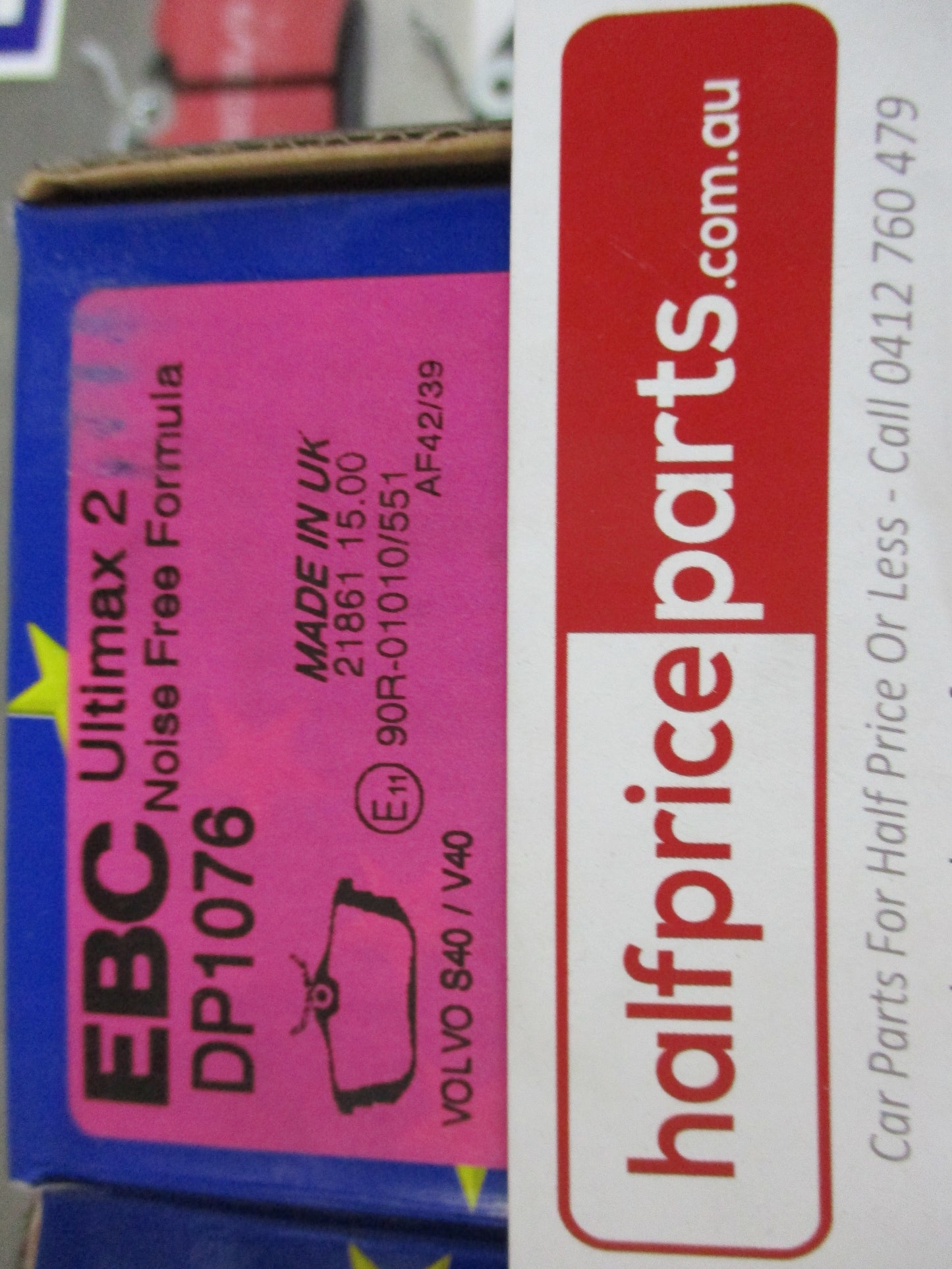 EBC Rear Disc Brake Pad Set Suits Mitsubishi Colt/Volvo S40/V40 New Part