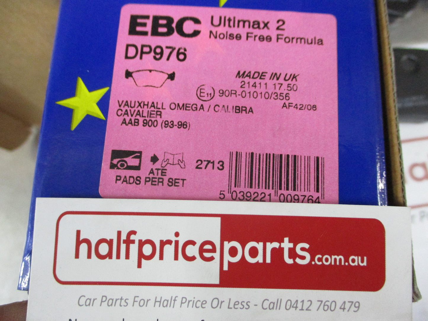 EBC Front Disc Brake Pad Set Suits Holden Calibra / Vectra-A New Part