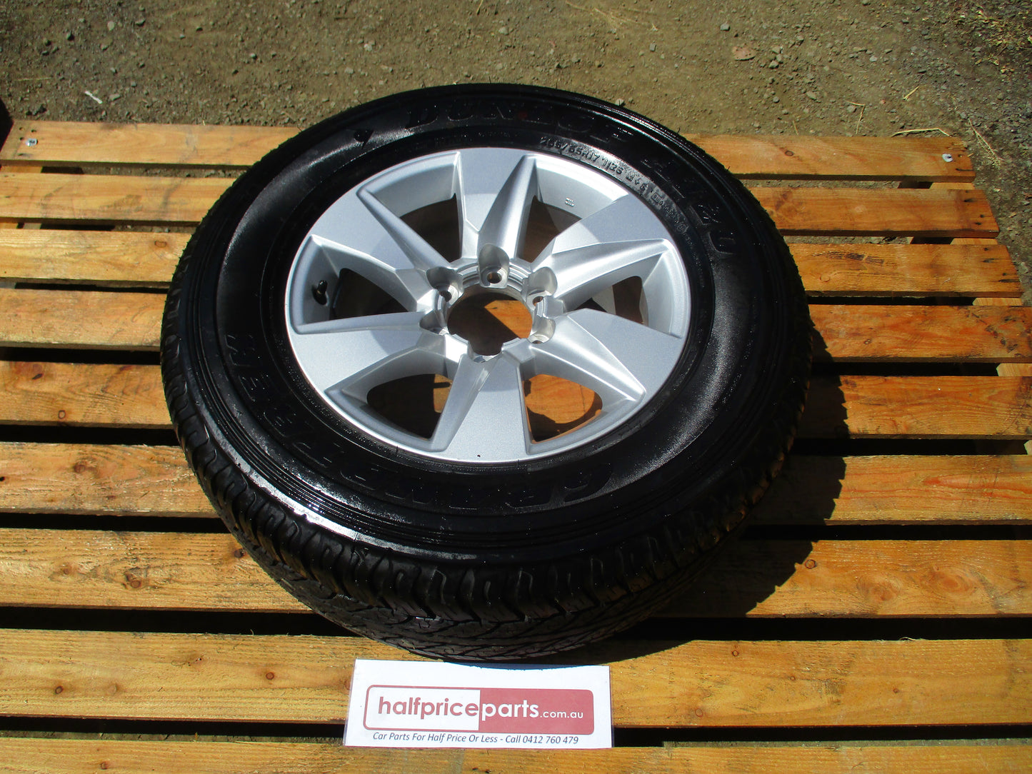 Toyota Prado GXL 150 Series Genuine 17x7.5J Alloy Wheel And Dunlop Grandtrek AT20 Tyre New
