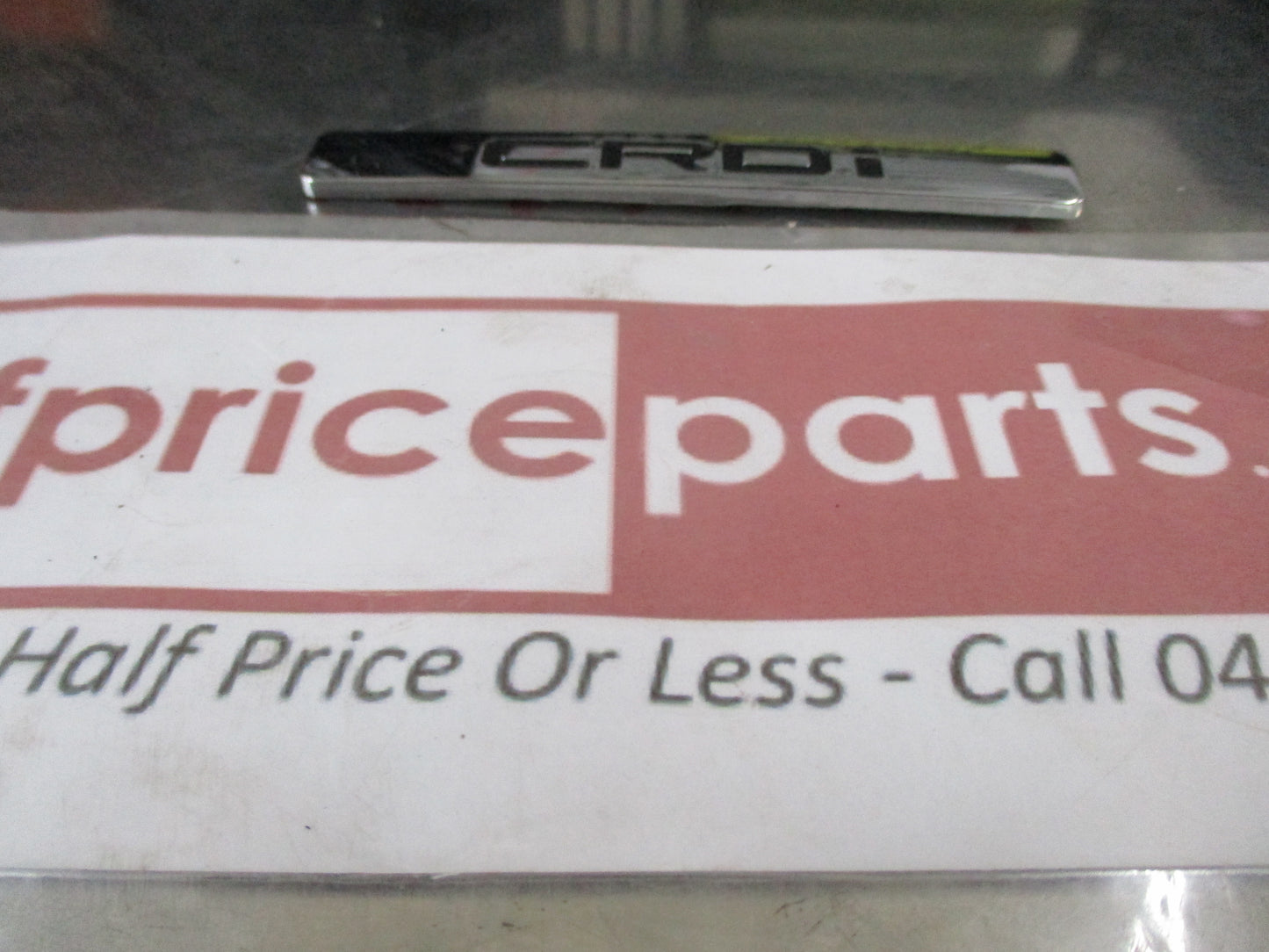 Hyundai Santa Fe Genuine Rear CRDi Chrome Emblem New Part