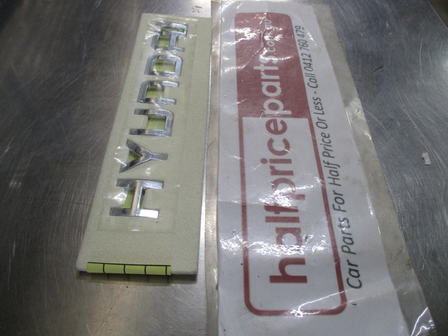 Hyundai Genuine Rear Chrome Name Emblem New Part