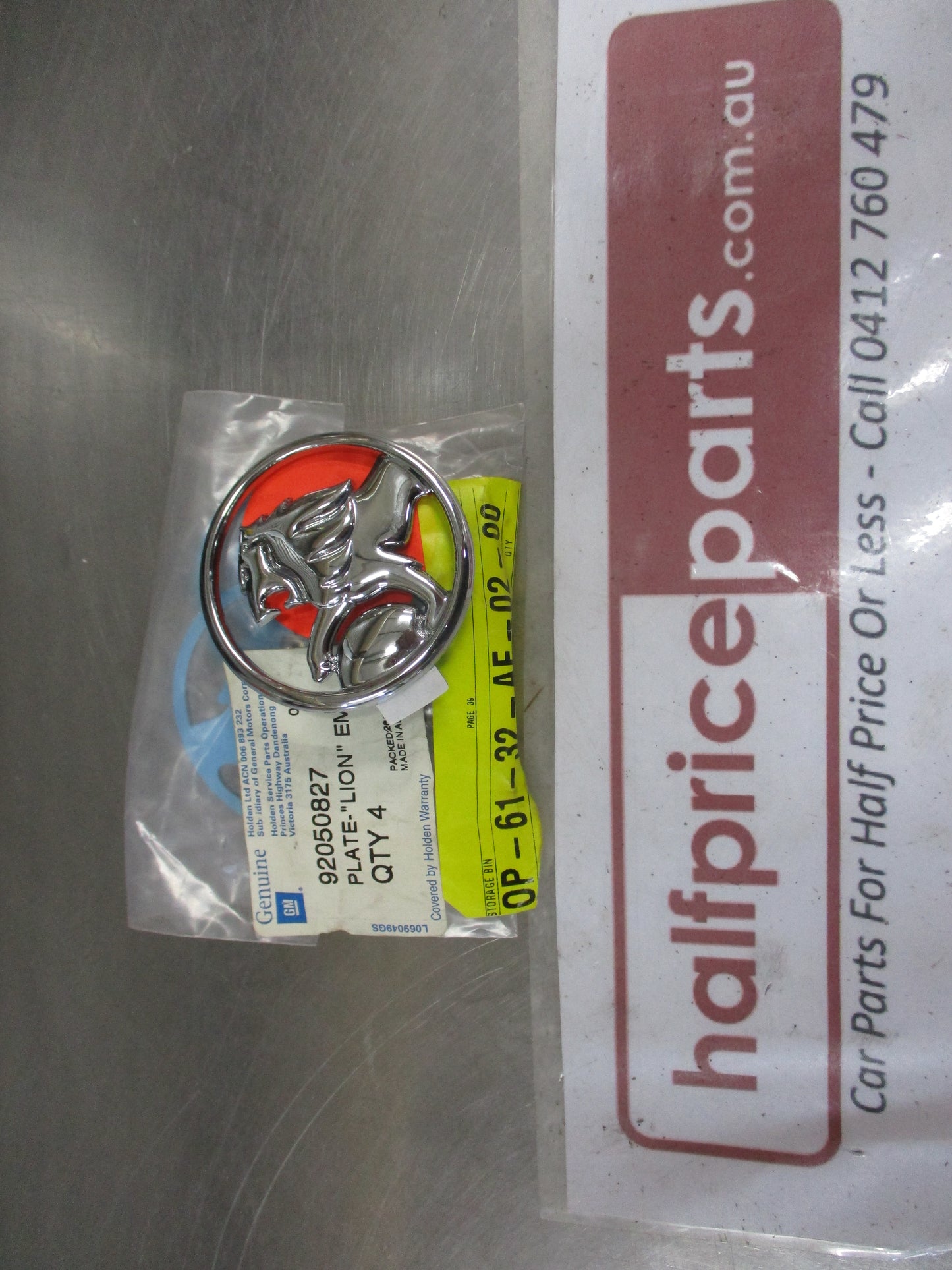 Holden VS Commodore Genuine Tail Gate Chrome Emblem New Part