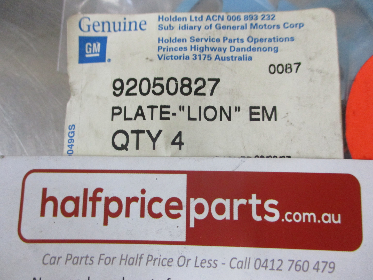 Holden VS Commodore Genuine Tail Gate Chrome Emblem New Part