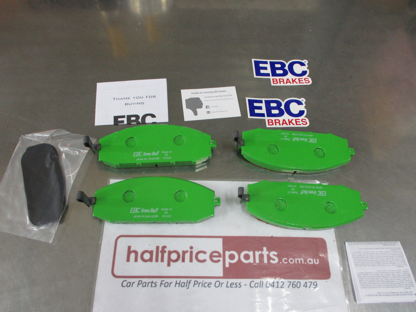 EBC Greenstuff Front Disc Brake Pad Set Suits Nissan Patrol Y61 Wagon New Part