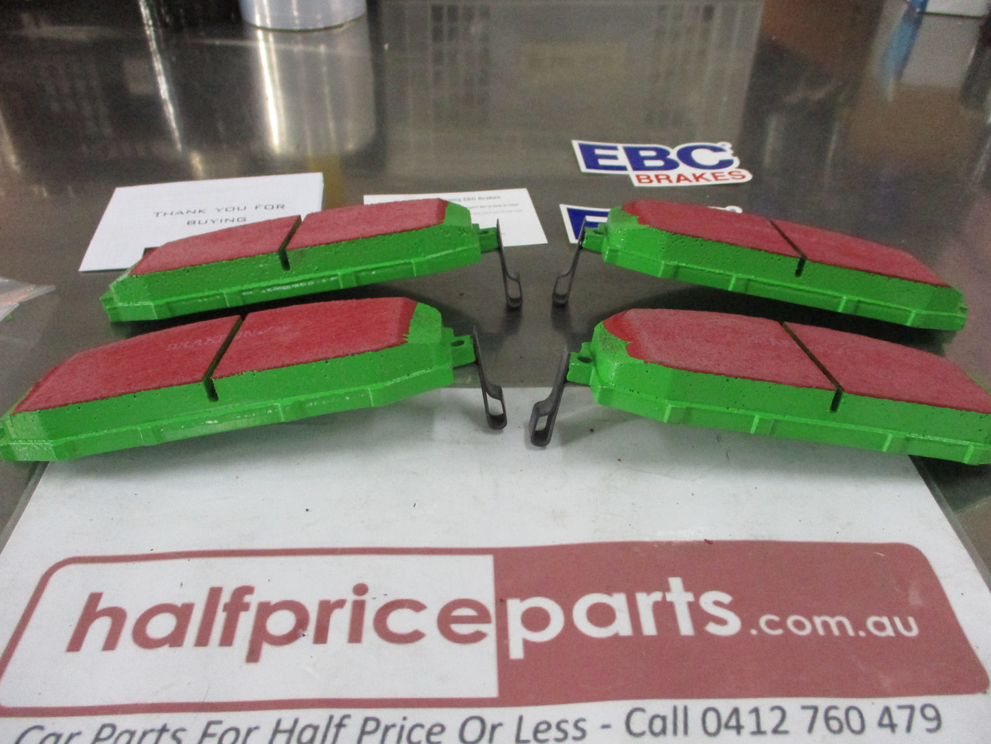 EBC Greenstuff Front Disc Brake Pad Set Suits Nissan Patrol Y61 Wagon New Part