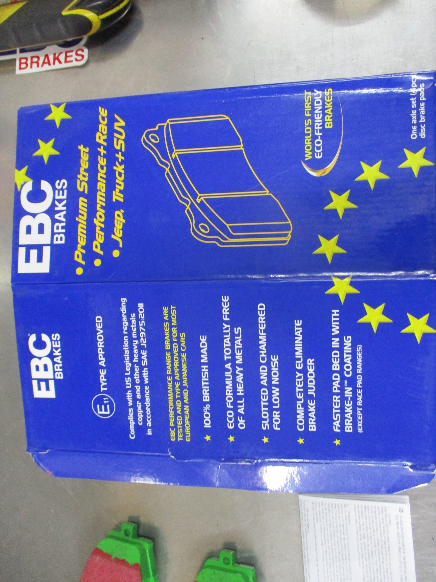 EBC Greenstuff Front Disc Brake Pad Set Suits Nissan Patrol Y61 Wagon New Part
