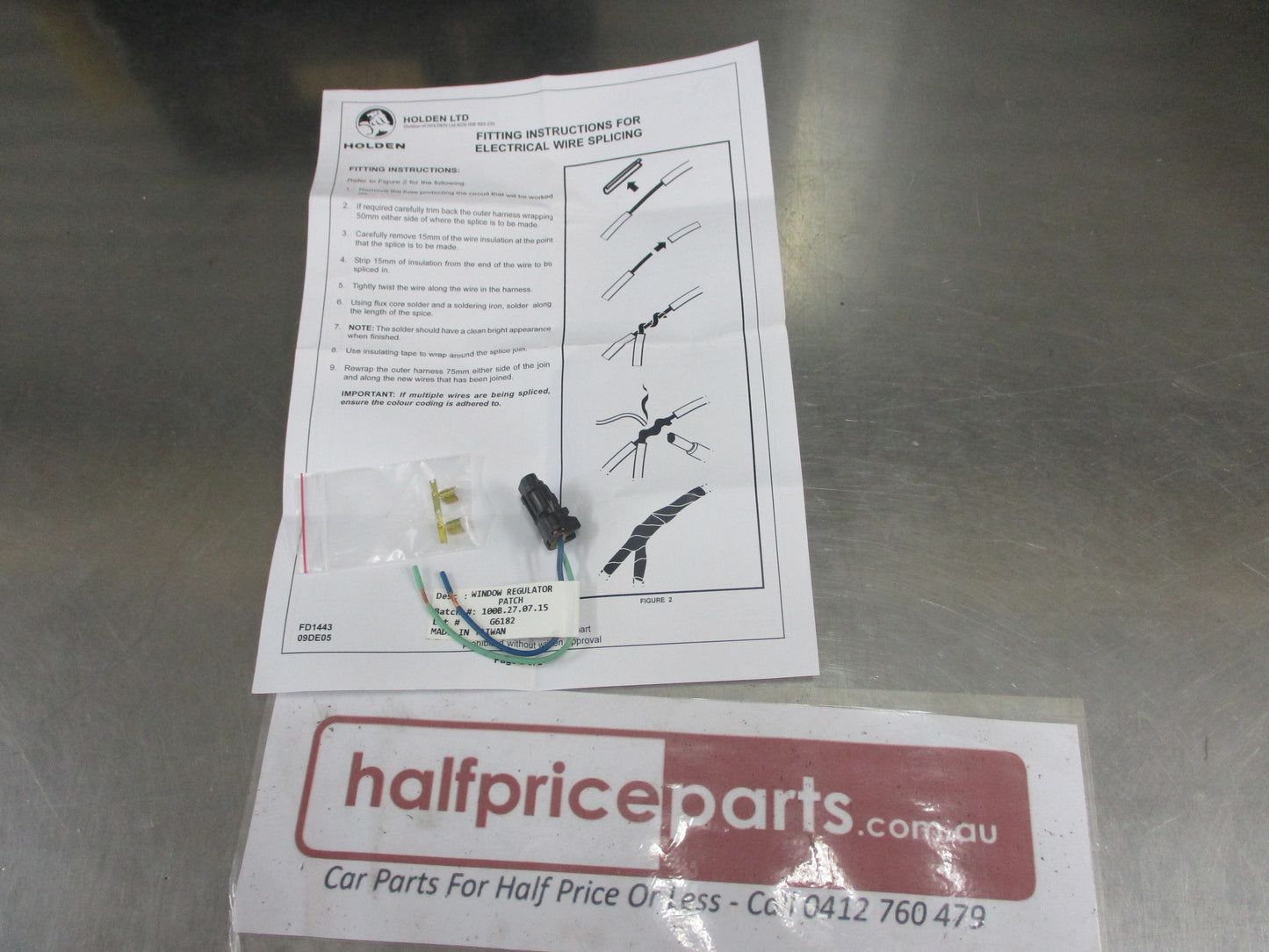 Holden VY-VZ Commodore/WK-WL Statesman Genuine Rear Door Electric Window Regulator Motor Wire New Part