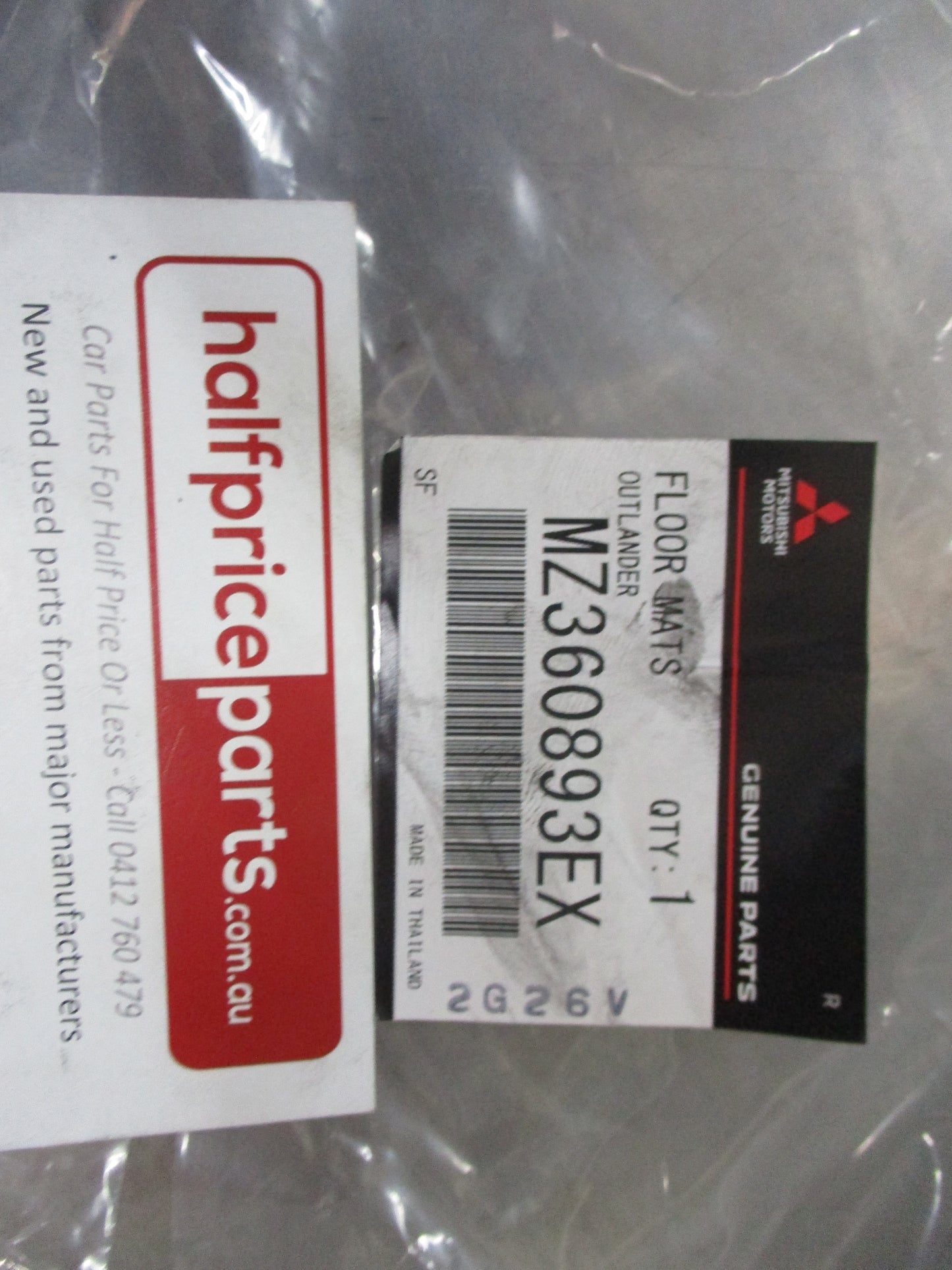 Mitsubishi Outlander ZM Genuine 7 Seater Carpet Mat Set Black New Part