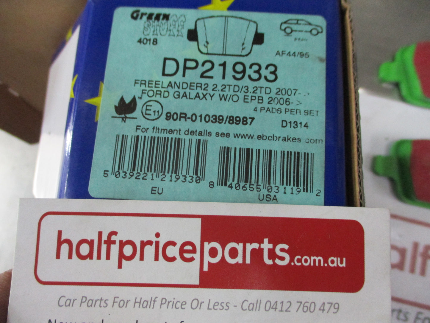 EBC Greenstuff Rear Disc Brake Pad Set Suits Ford Focus-Mondeo/Volvo S80-V70-CX70 New Part