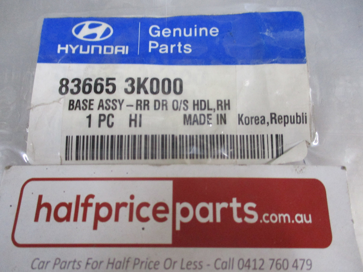 Hyundai Sonata Genuine Right Hand Rear Exterior Door Handle Base New Part