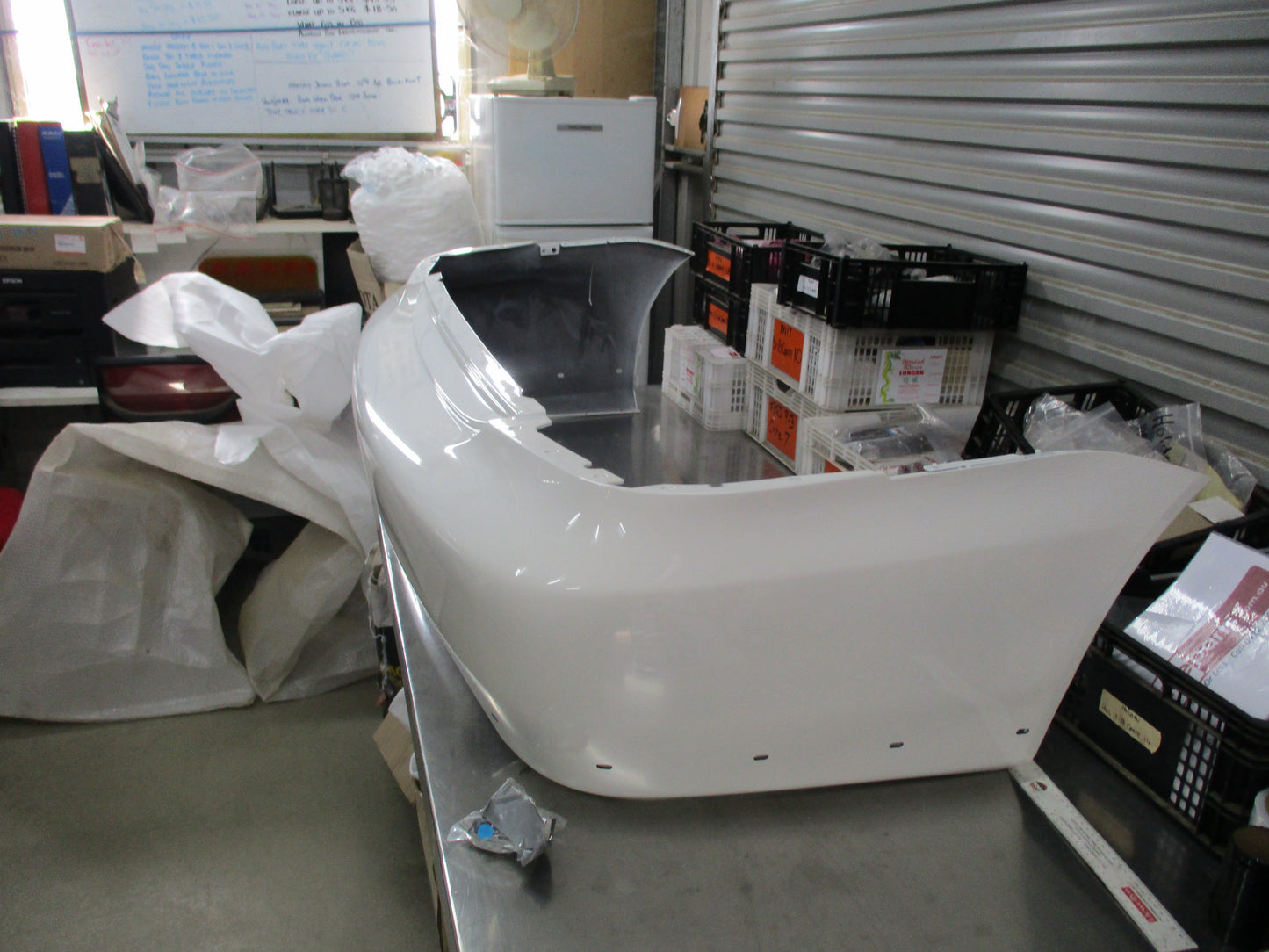 Mitsubishi Lancer Genuine Ralliart Rear Bumper White New Part