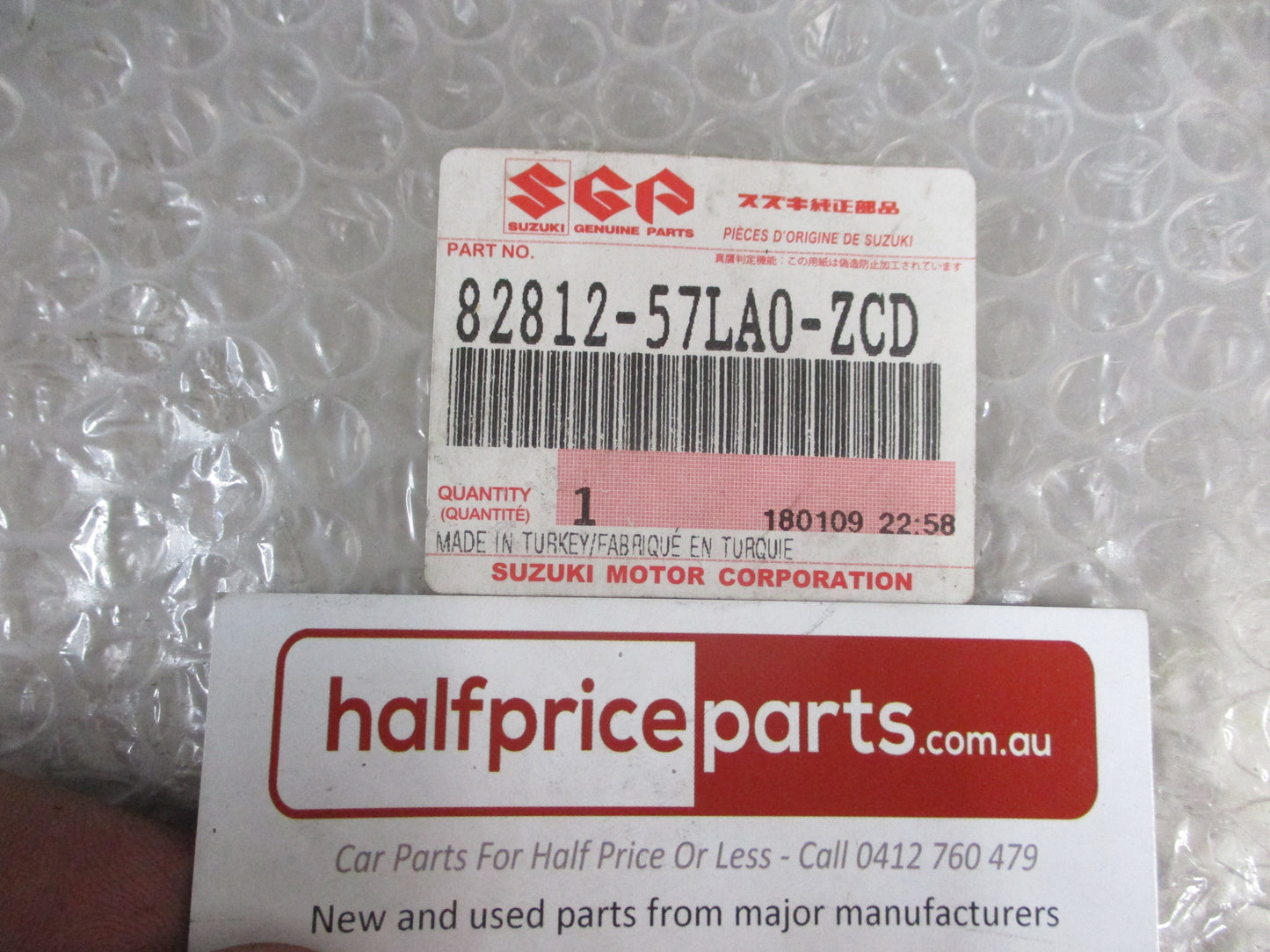 Suzuki Swift Genuine Front Left Or Right Outer Door Handle (Gray ZDC) New Part
