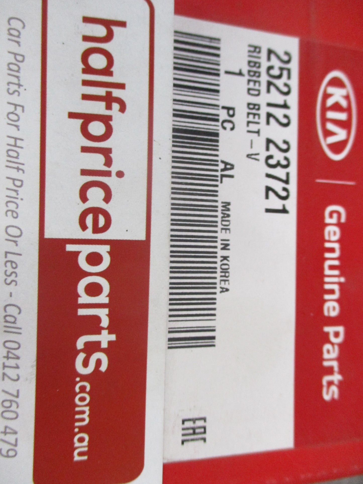 Kia Spectra/Sportage/Soul/Sephia/Hyundai Elantra/Tucson Genuine Water Pump V-Ribbed Belt New Part