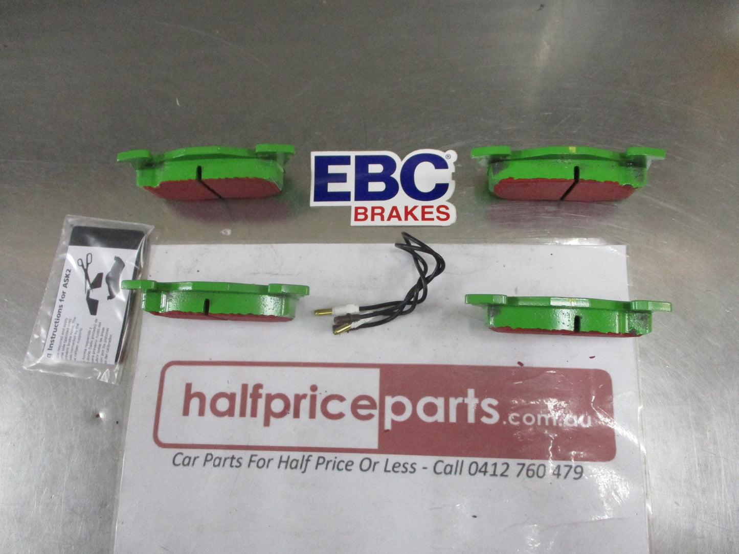 EBC Greenstuff Front Disc Brake Pad Set Suits Peugeot 205-305-309-405/Renault Clio-Fuego-18-19-21-30 New Part