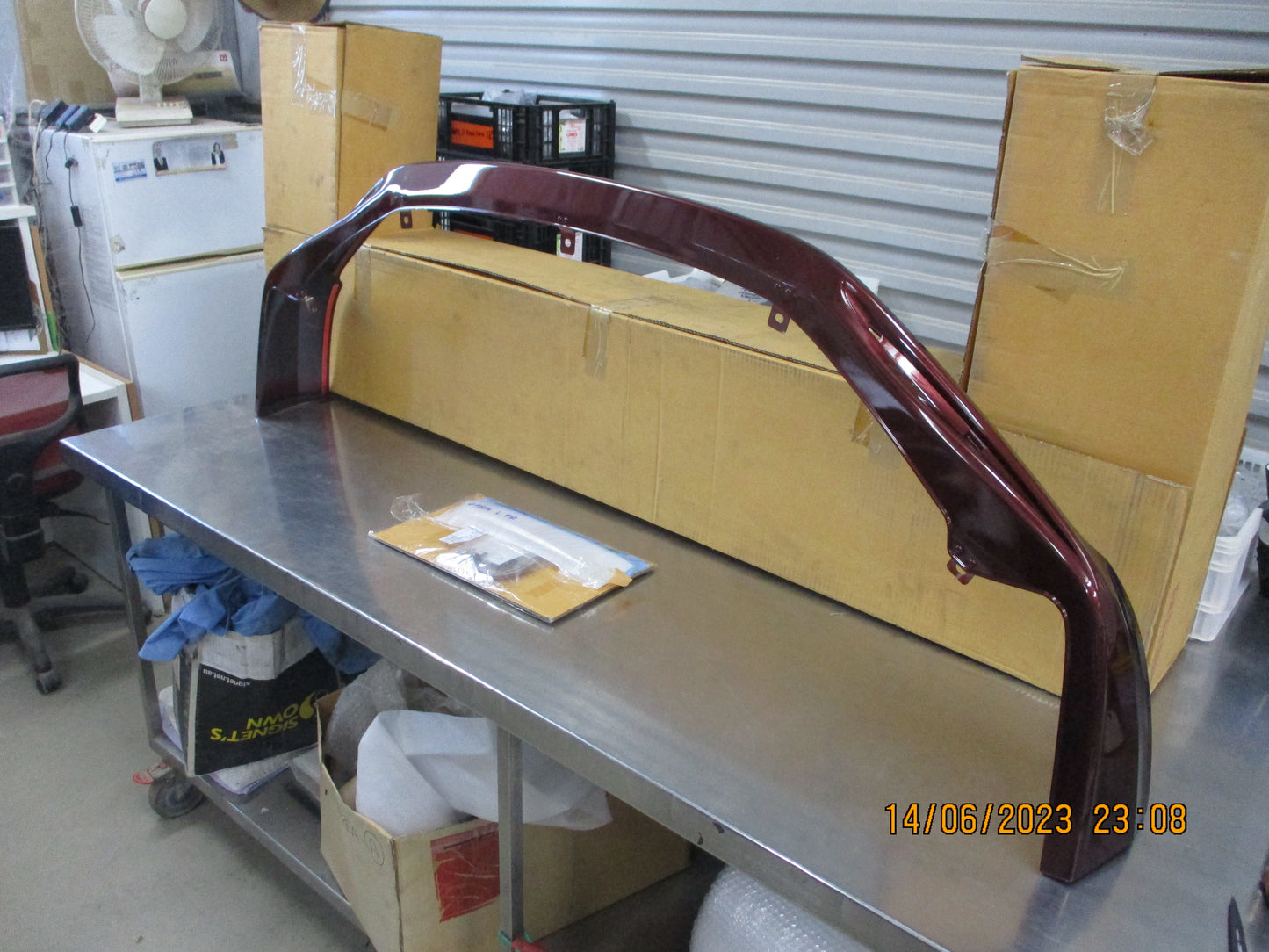 Honda Accord Euro Genuine Front Lower Spoiler (Carnelian Red) Kit New Part