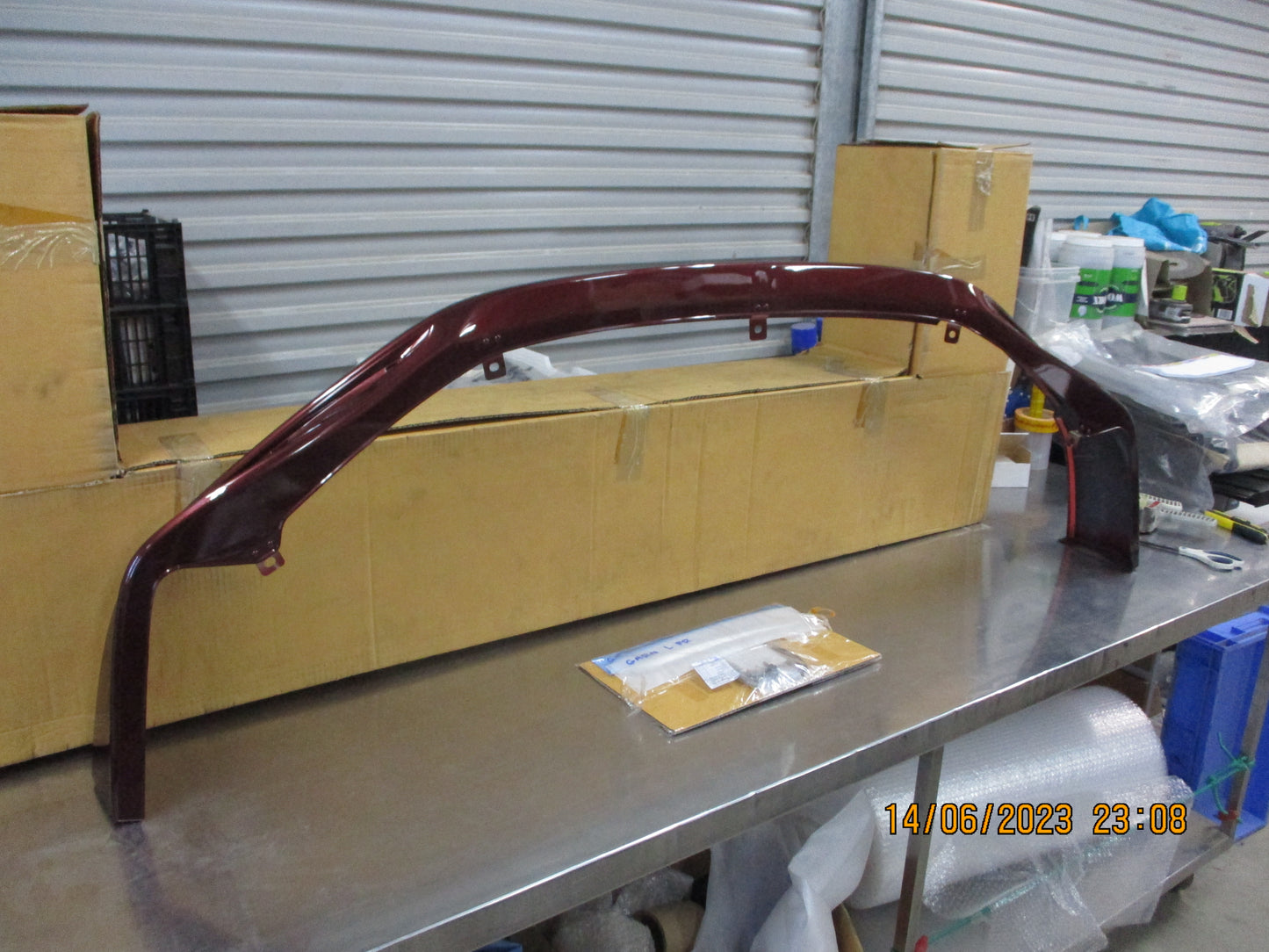 Honda Accord Euro Genuine Front Lower Spoiler (Carnelian Red) Kit New Part