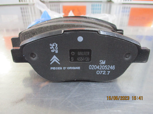 Peugeot 206-307 Genuine Front Brake Pad Set New Part