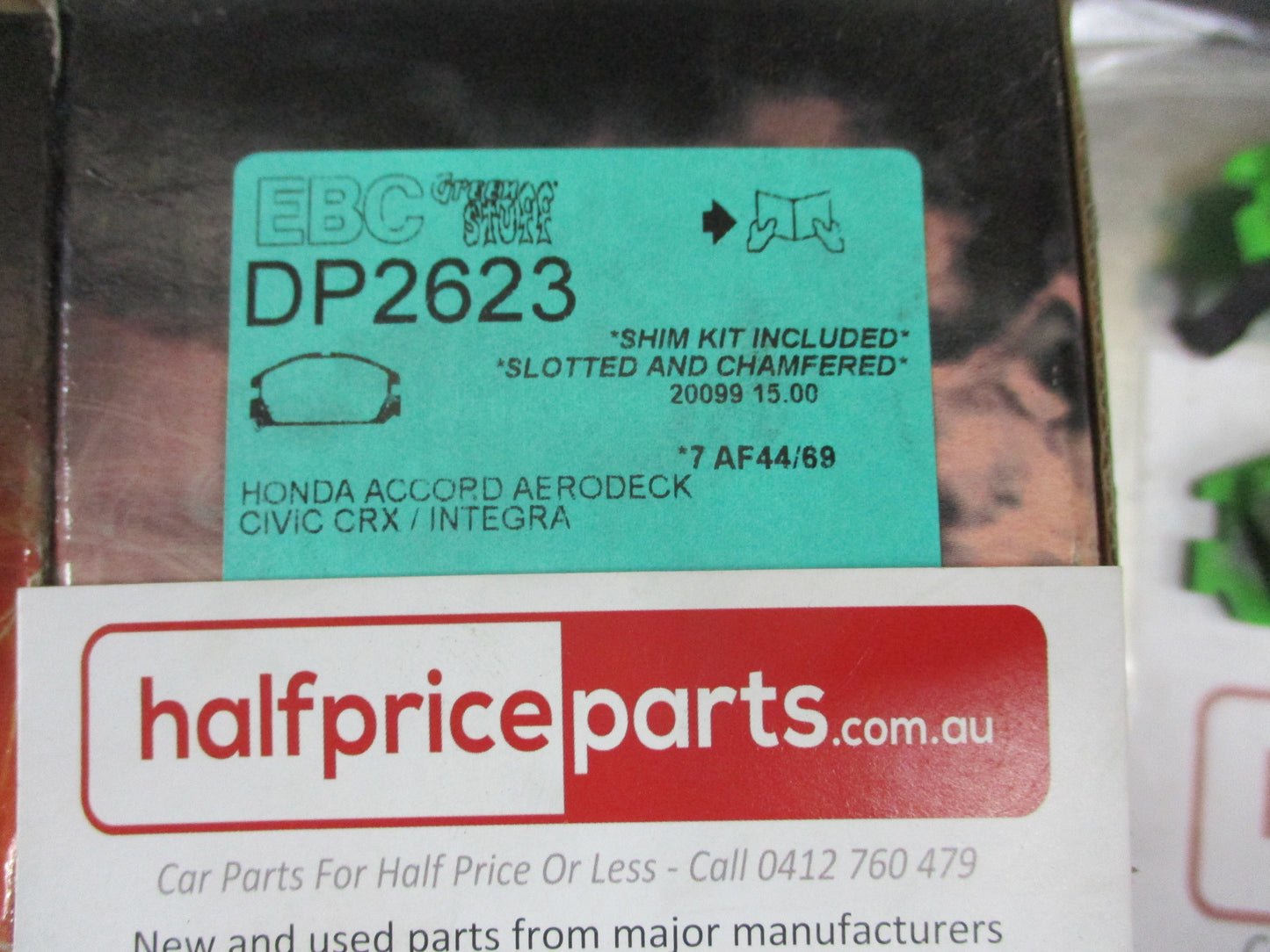 EBC Greenstuff Front Disc Brake Pad Set Suits Honda Accord-Civic-Integra New Part