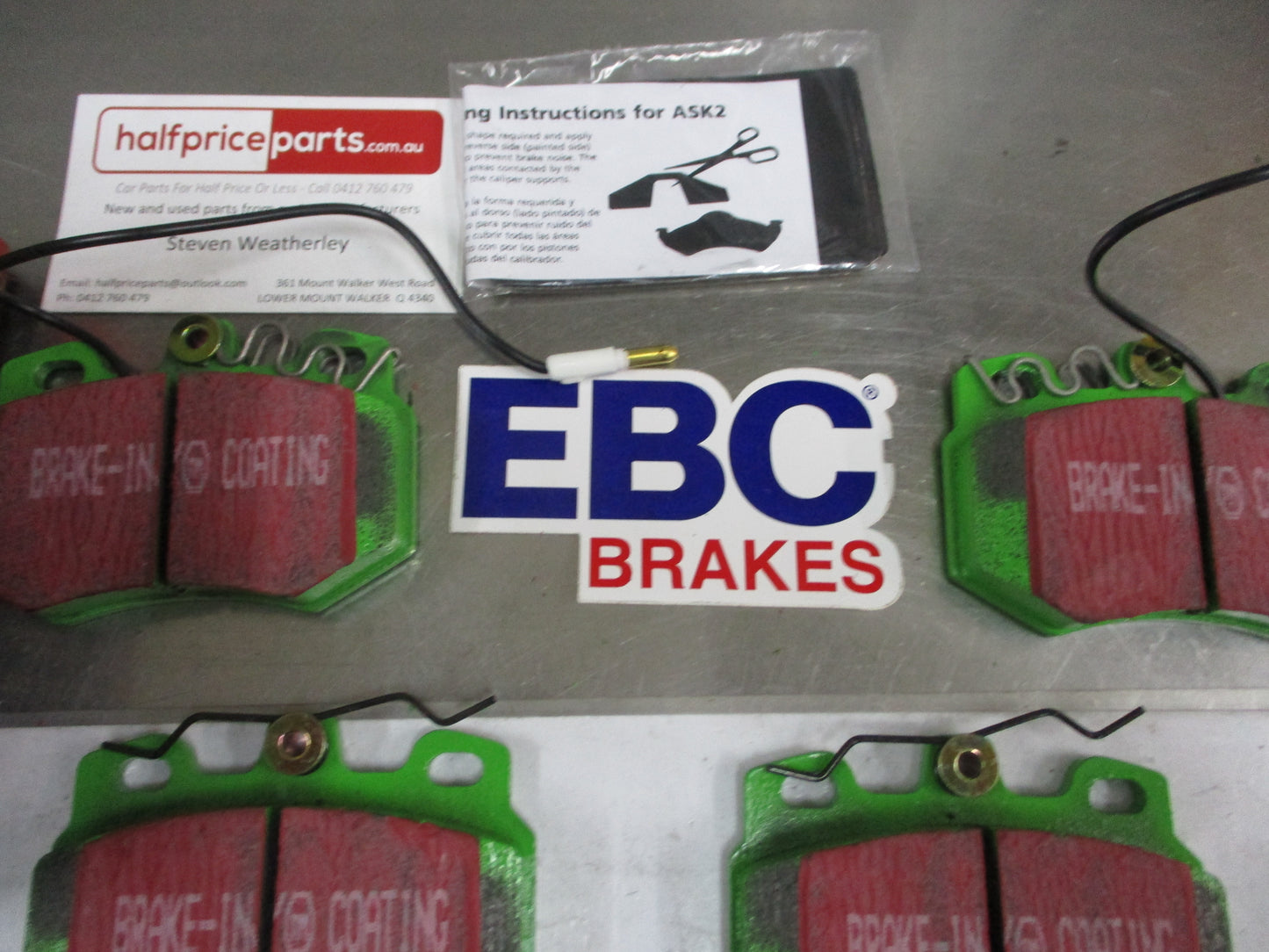 EBC Greenstuff Front Disc Brake Pad Set Suits Peugeot 106 New Part