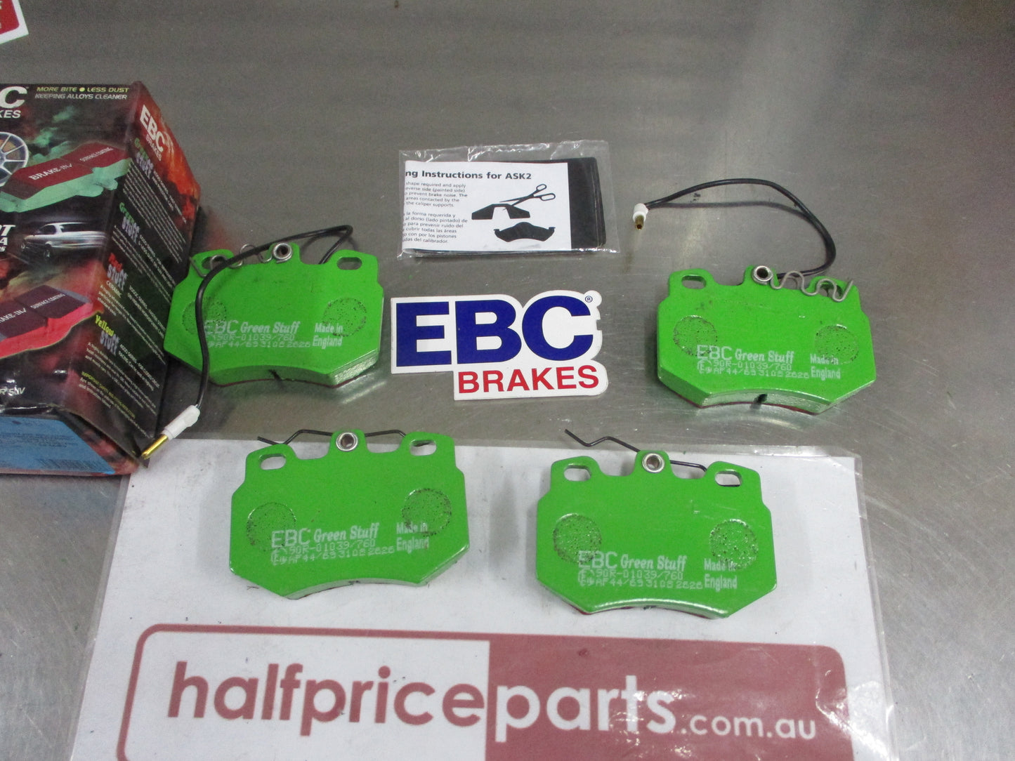 EBC Greenstuff Front Disc Brake Pad Set Suits Peugeot 106 New Part