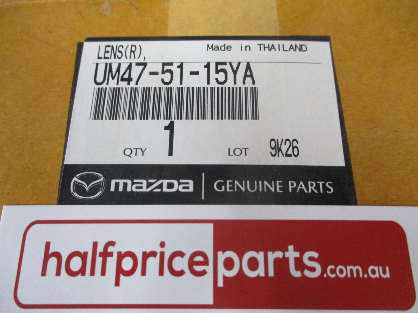 Mazda B-Series B2500 Genuine Right Hand Rear Combination Lens New Part