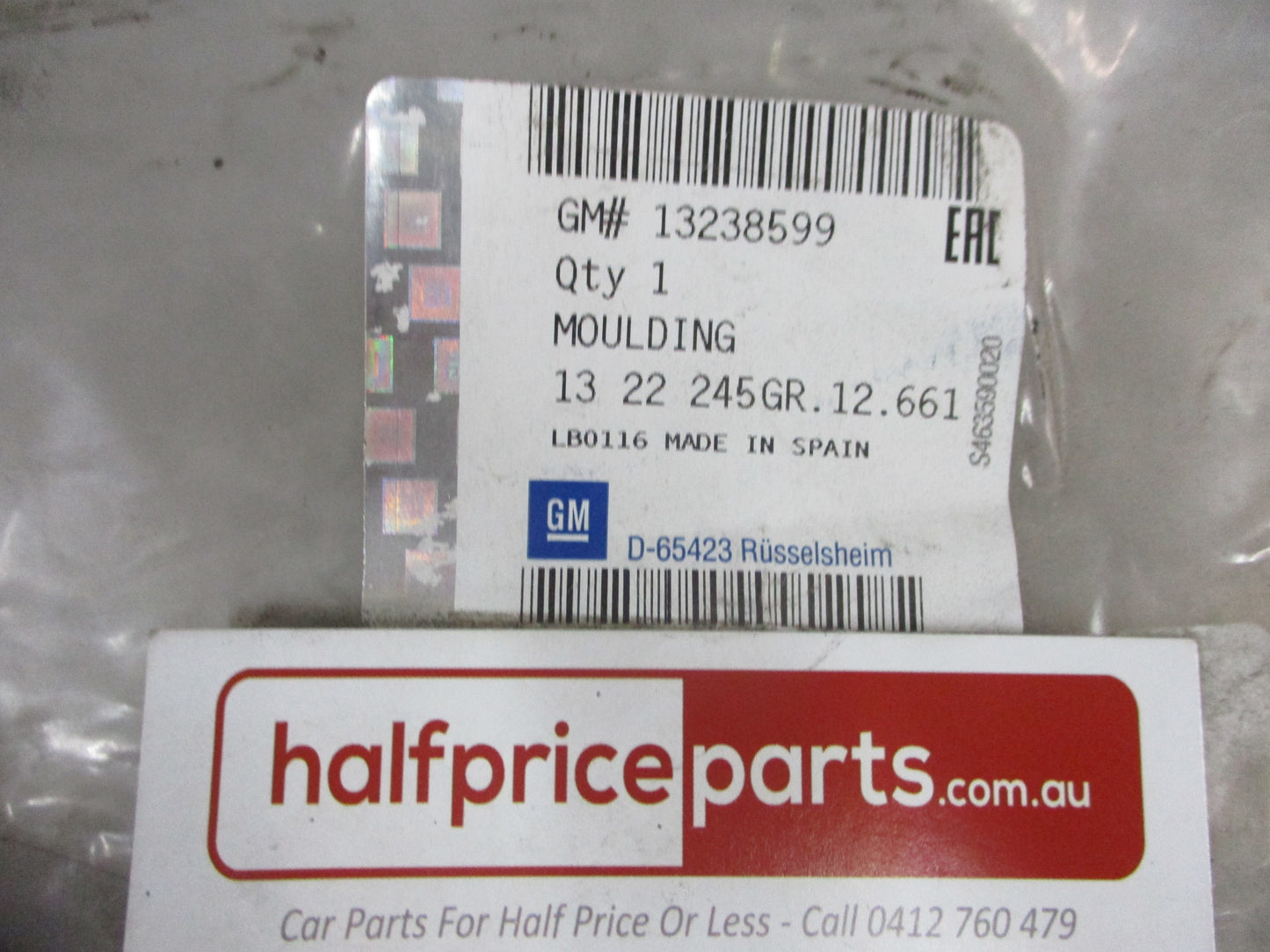 Holden Astra Genuine Front Lower Chrome Grille Trim New Part .