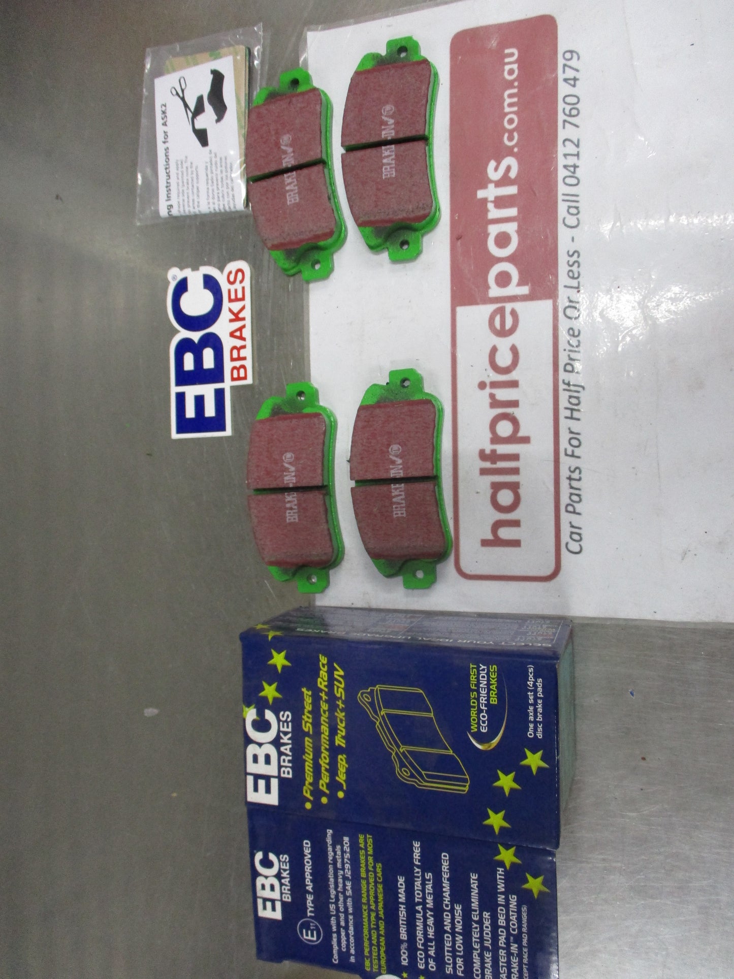 EBC Greenstuff Front Disc Brake Pad Set Suits Alfa Romeo 33-Arna-Nissan Pulsar N12 New Part