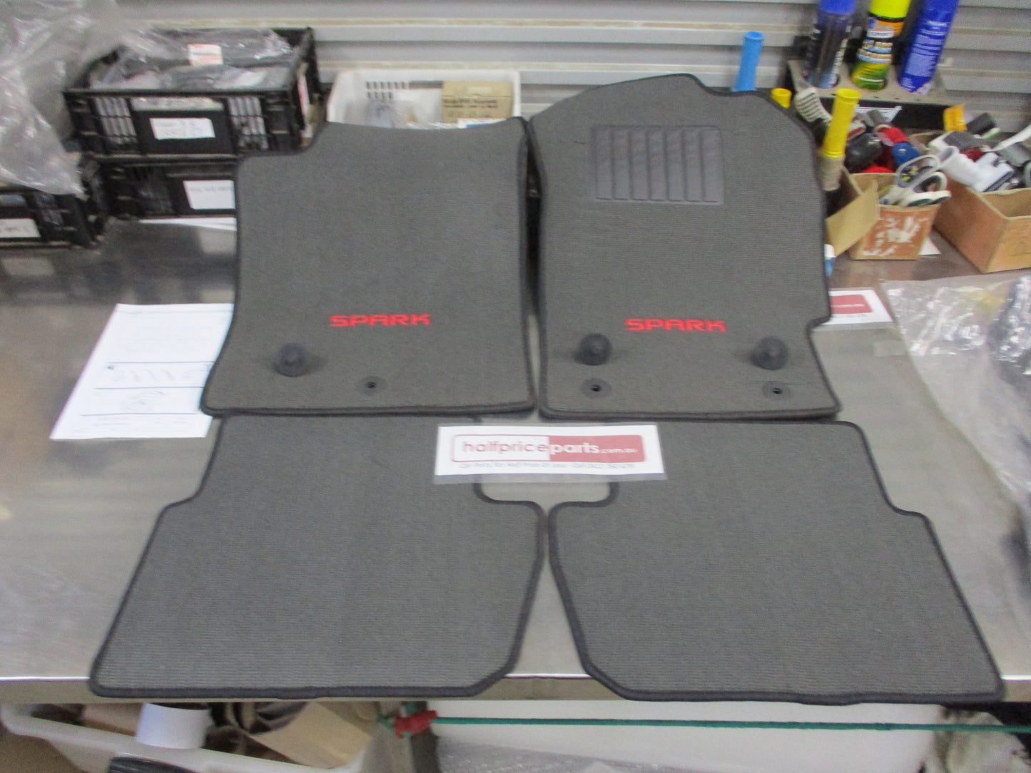 Holden MJ Spark Genuine Gray Carpet Floor Mat Set New Part