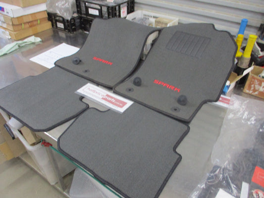 Holden MJ Spark Genuine Gray Carpet Floor Mat Set New Part