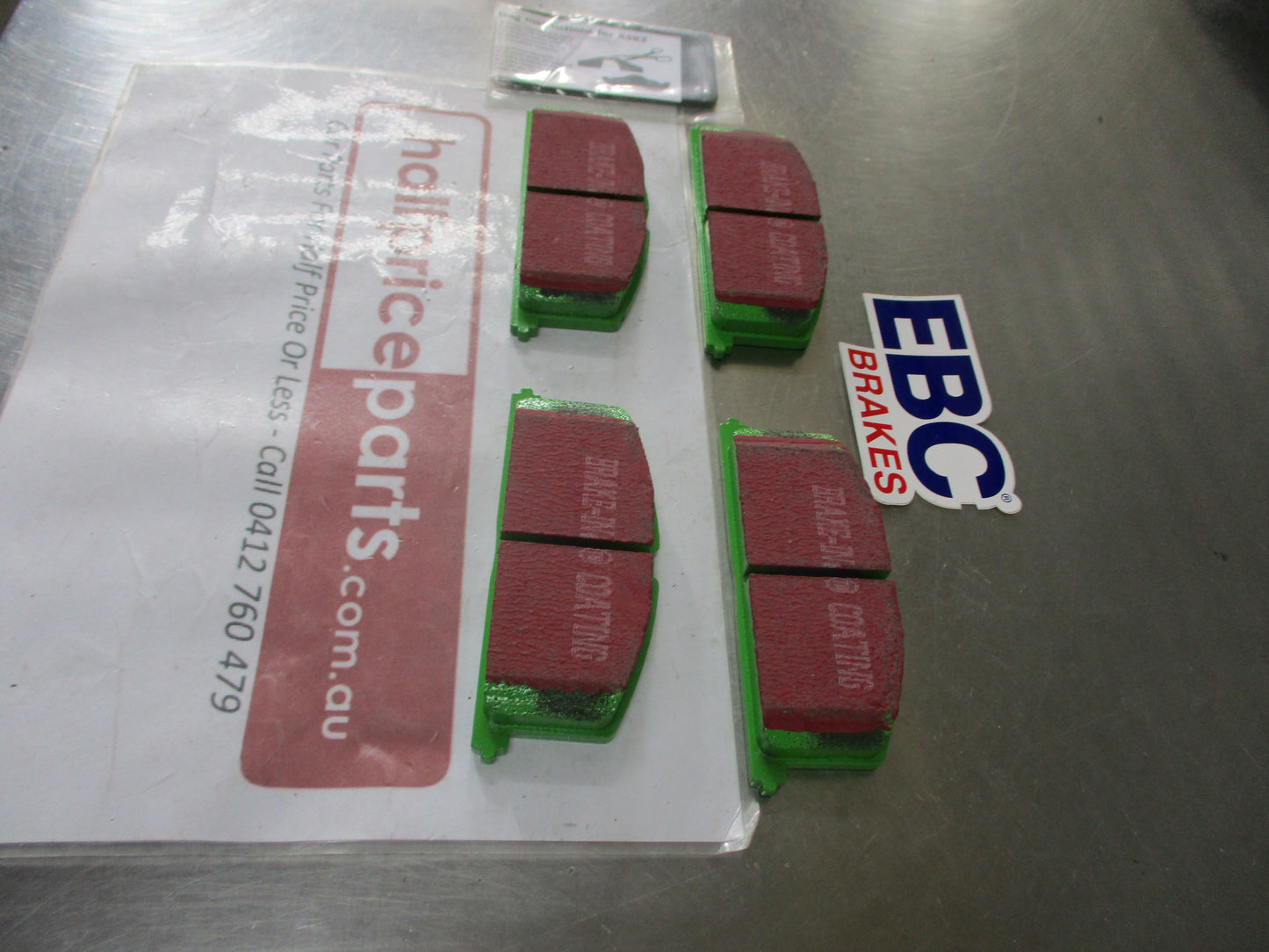 EBC Greenstuff Front Disc Brake Pad Set Suits Toyota Camry-Celica-Corolla-MR2-Starlet-Paseo-Tercel New Part