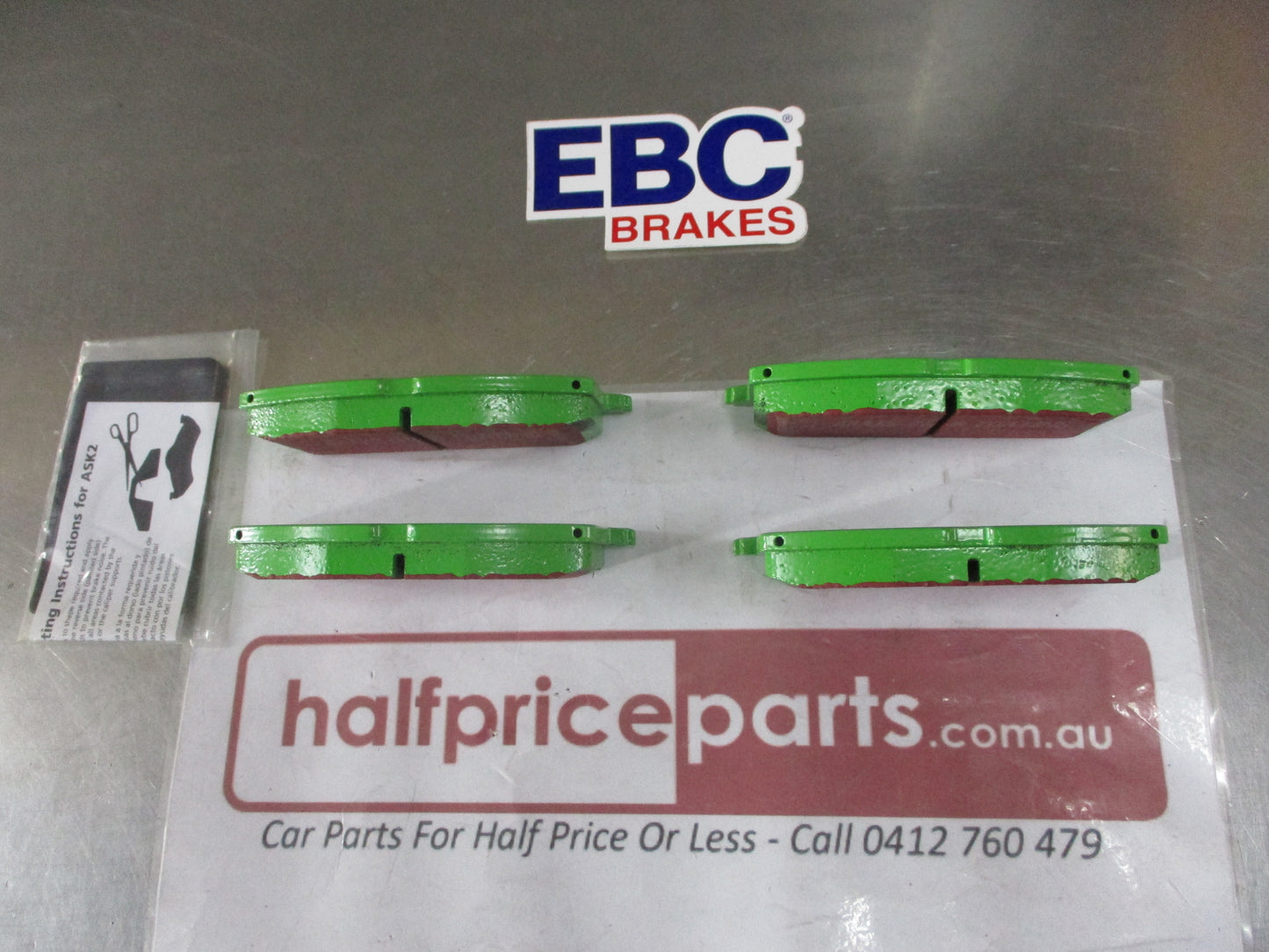 EBC Greenstuff Front Disc Brake Pad Set Suits Toyota Camry-Celica-Corolla-MR2-Starlet-Paseo-Tercel New Part