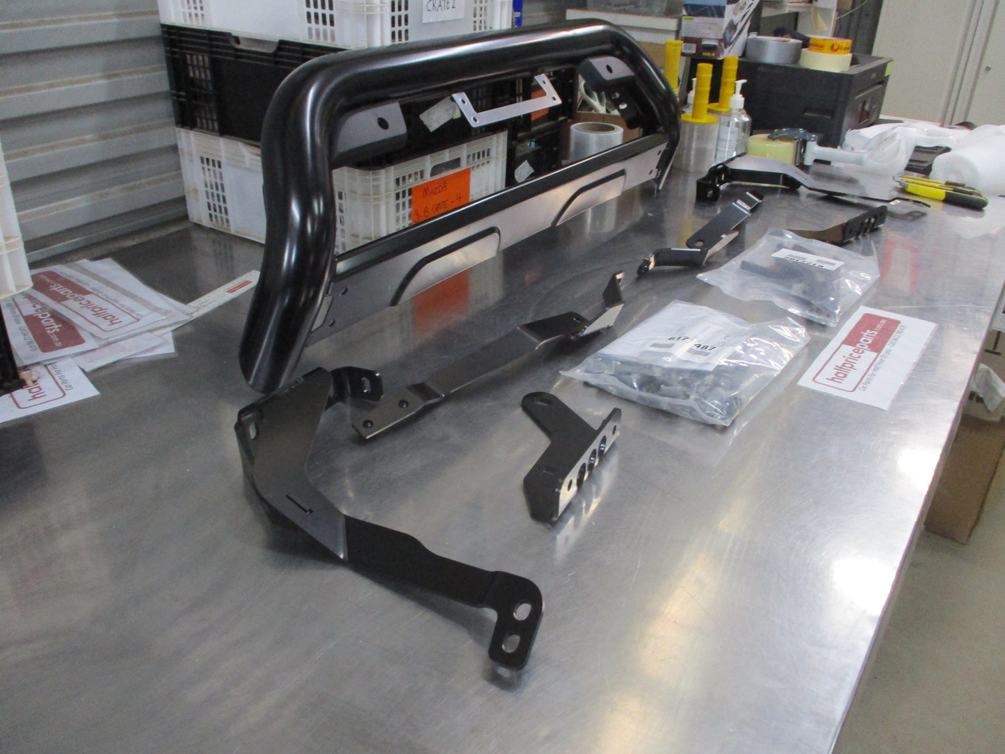 Toyota Landcruiser Prado VX/Kakadu Genuine Black Nudge Bar Kit With Light Pods New Part