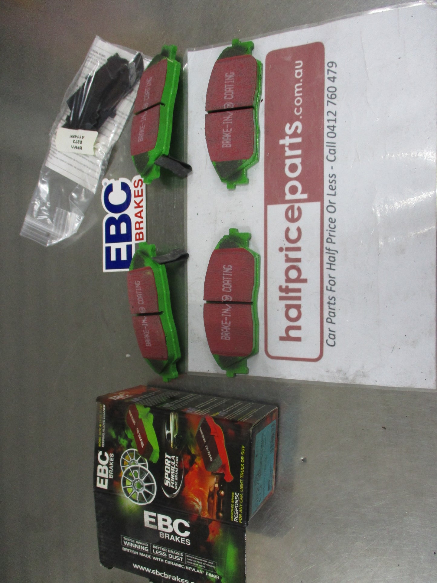 EBC Greenstuff Front Disc Brake Pad Set Suits Honda Civic-Integra-Prelude New Part