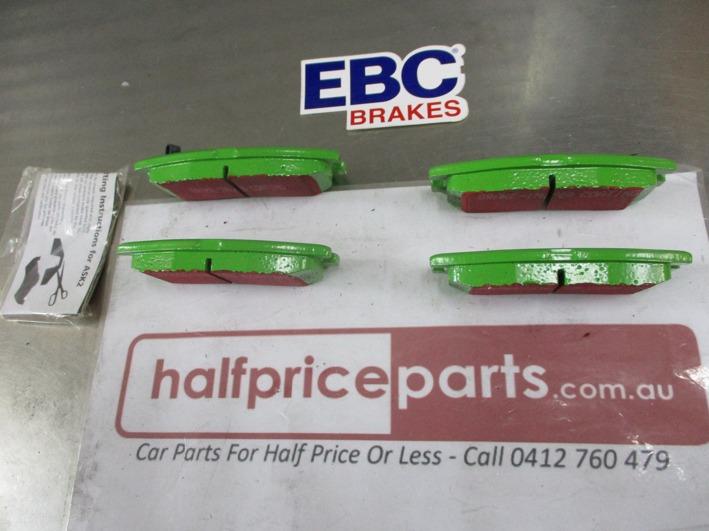 EBC Greenstuff Rear Disc Brake Pad Set Suits Mazda 626/Mitsubishi Galant-Eclipse-Pajero New Part