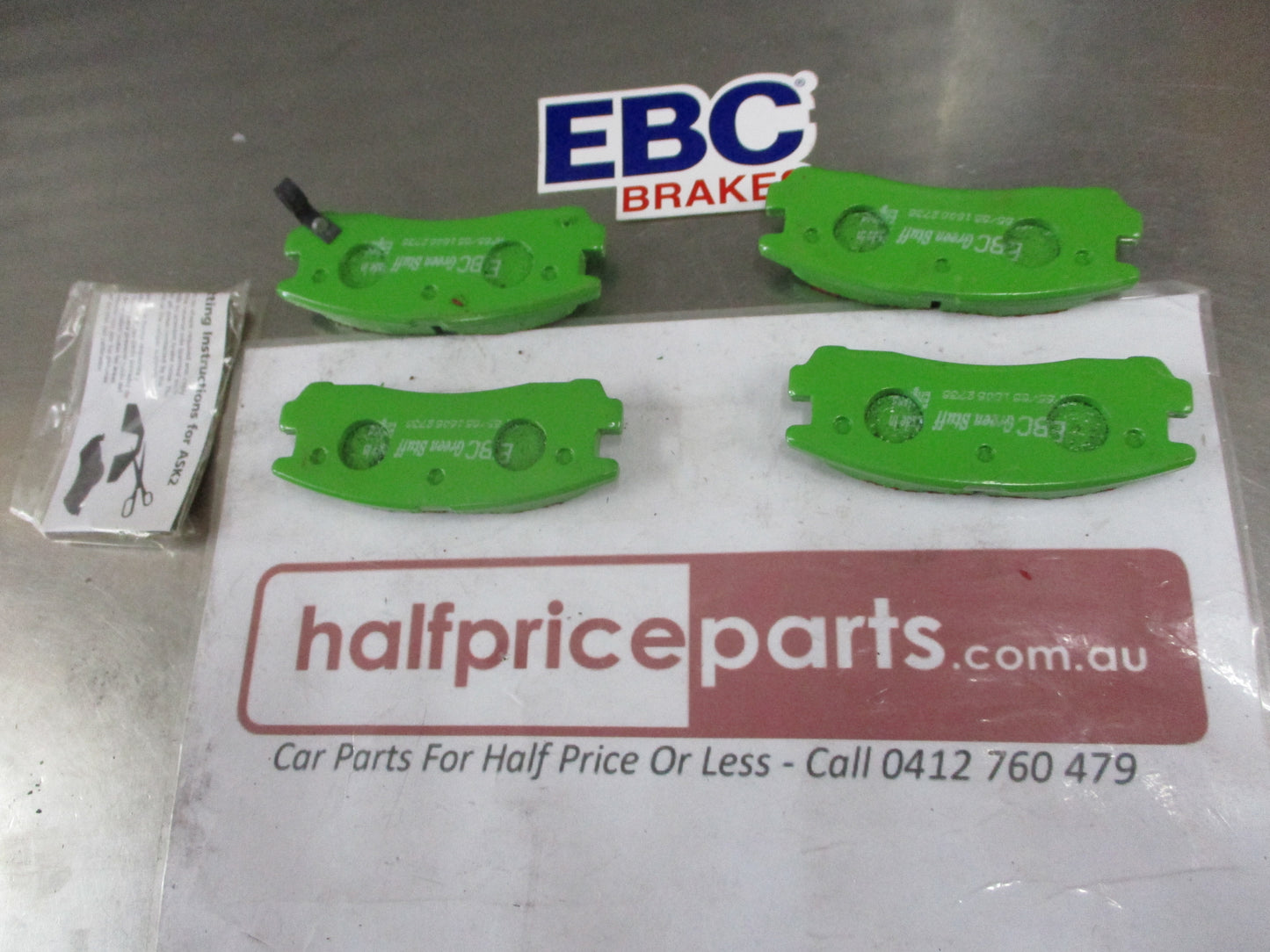 EBC Greenstuff Rear Disc Brake Pad Set Suits Mazda 626/Mitsubishi Galant-Eclipse-Pajero New Part