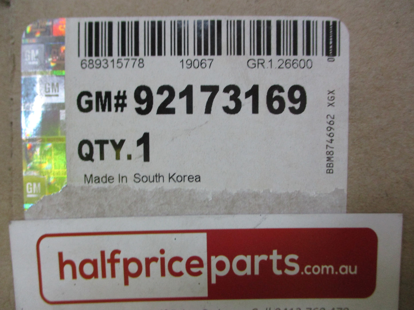 Holden VE SS/SSV/SV6 Series 1 Genuine Front Grille Chev Type New Part