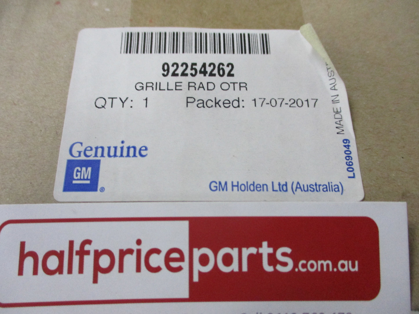 Holden VE SS-SSV Commodore Genuine Front Chrome Grille Surround New Part