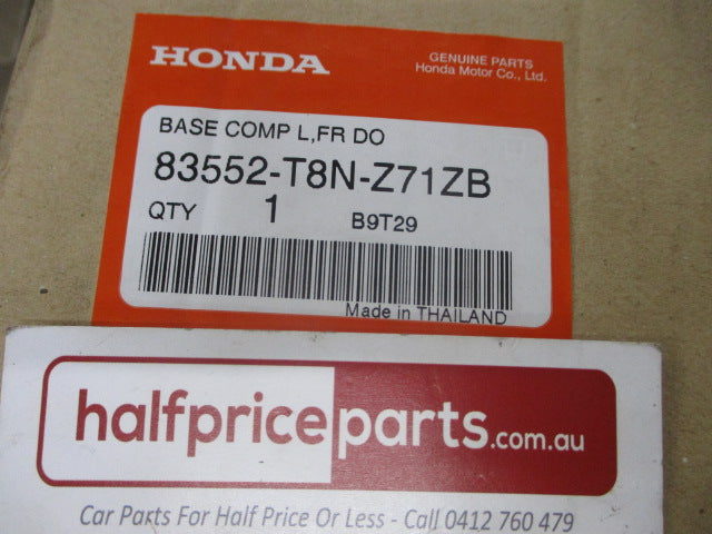 Honda HR-V Genuine Passenger Front Door Trim (Leather Red Stitching)Chrome Bezel New Part