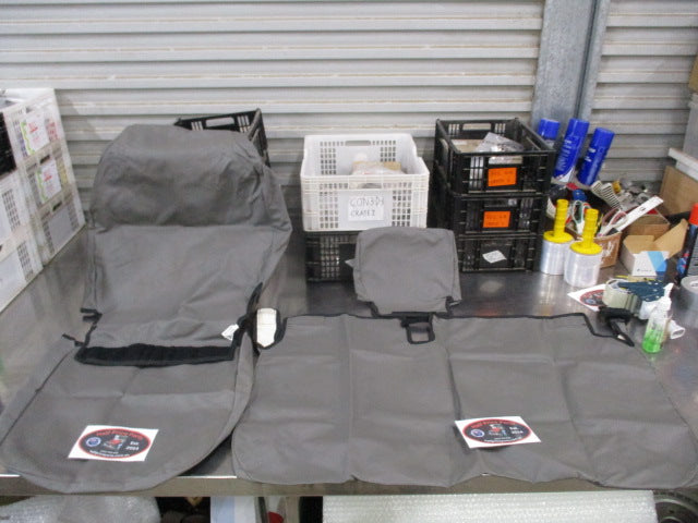 Tuffnut HD Canvas Front Passenger And Center Seat Covers Suits Mitsubishi Triton New Part