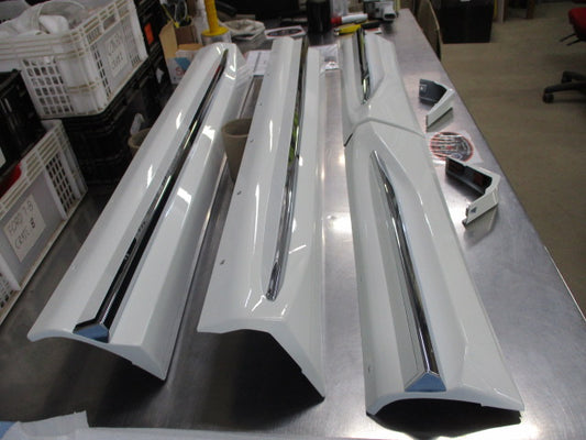 Mitsubishi Outlander ZM Genuine Under Side Garnish White (W37) Kit New Part .