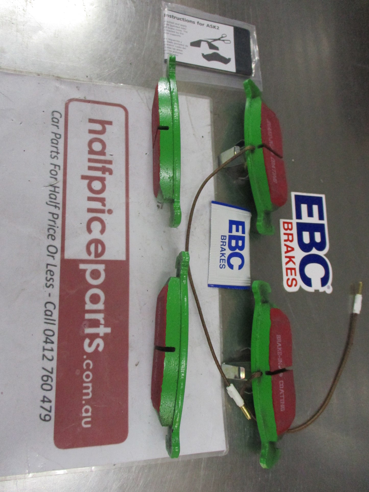 EBC Greenstuff Front Disc Brake Pad Set Suits Peugeot 106 New Part