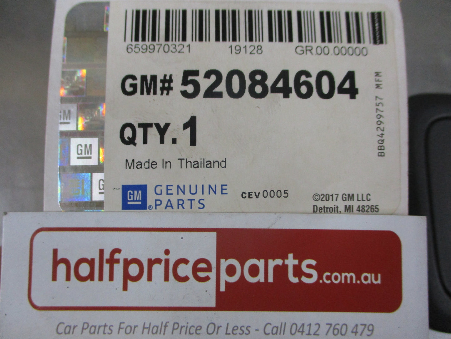 Holden Trailblazer Genuine Child Seat Safety Seat Hook Cover Trim New Part